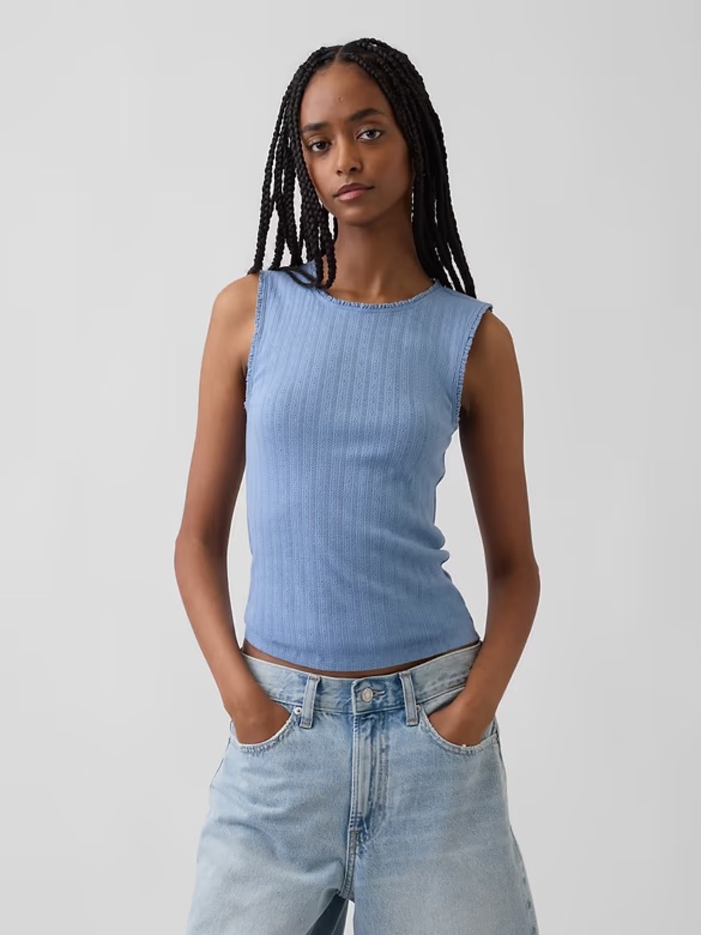 Gap Pointelle Shell Tank Top
